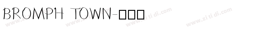 BROMPH TOWN字体转换
